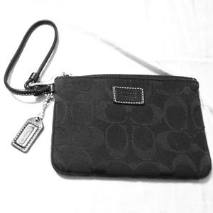 Coach signature skinny wristlet